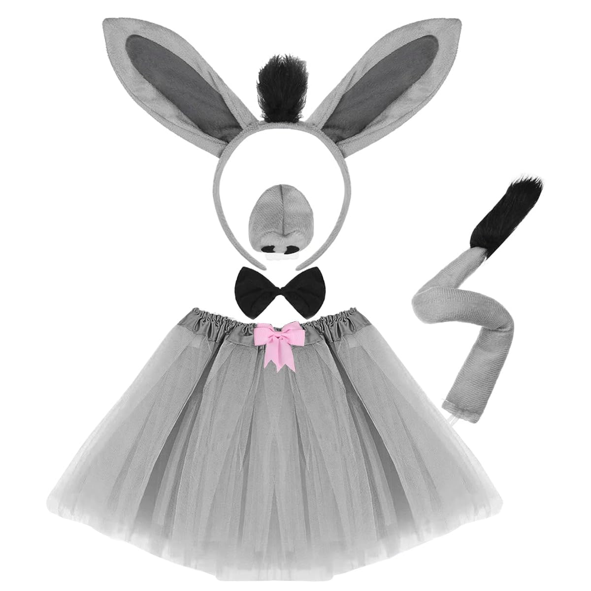 PALAY Animal Tutu Skirt Costume Set, Halloween Animal Costume Accessories Headband Tail Ears Bow Tie Tail Tutu for Toddler Kids Fancy Dress Up Birthday Costume Cosplay, Cow PALAY Animal Tutu Skirt Costume Set, Halloween Animal Costume Accessories Headband Tail Ears Bow Tie Tail Tutu for Toddler Kids Fancy Dress Up Birthday Costume Cosplay, Cow